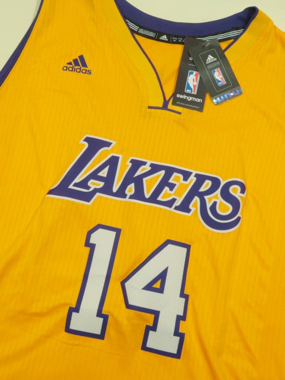 Adidas LA Lakers Brandon Ingram Swingman Jersey Mens 3XL Length + 2 #14 New